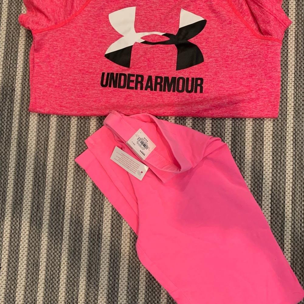 UA shirt and SO new leggings